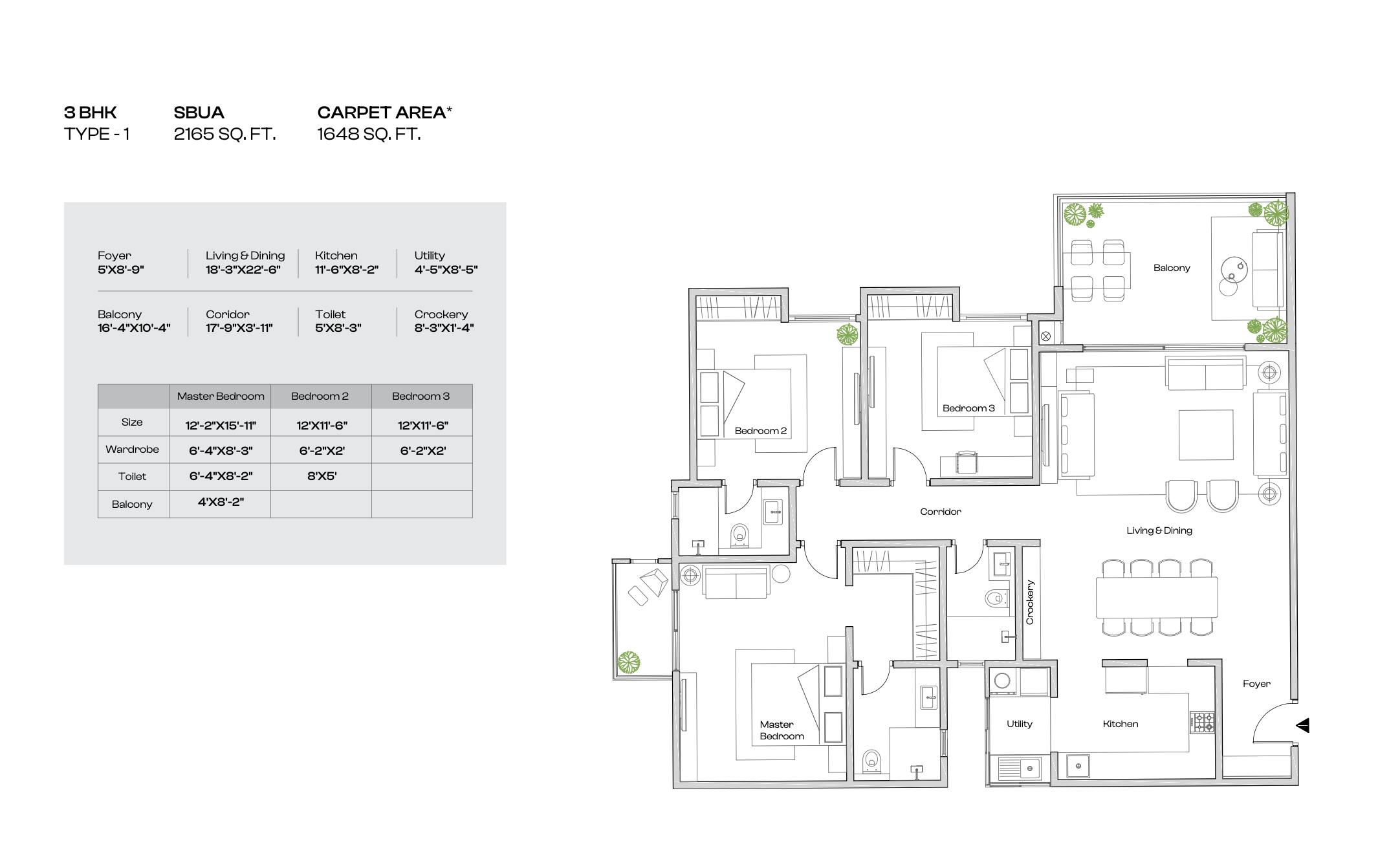 4 BHK Floor Plan